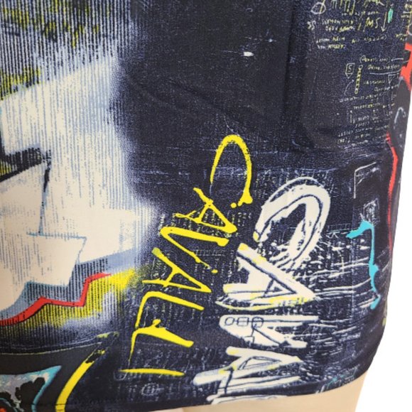 Robert Cavalli Paint Monogram-Print T-shirt - Picture 12 of 14